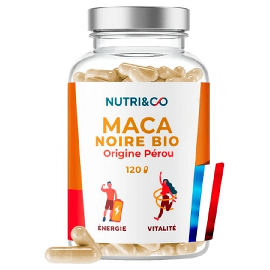 Nutri&Co Organic Black Maca, 120 Capsules