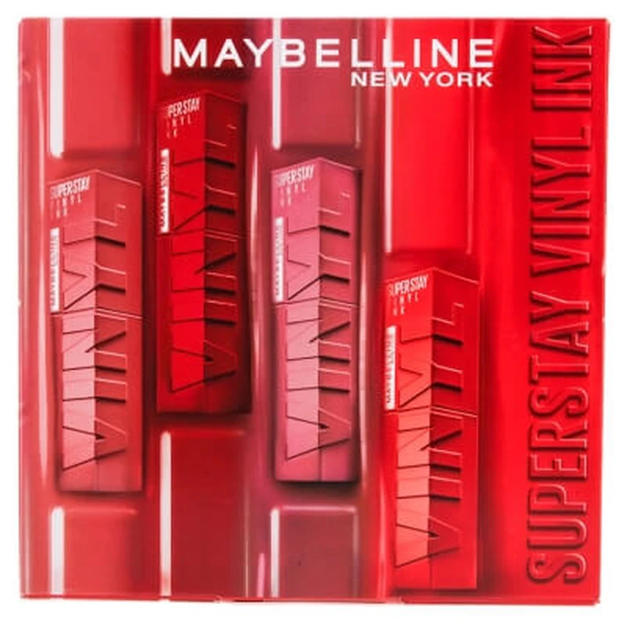 Maybelline New York Superstay Vinyl Ink 4-Piece Lip Ink Set