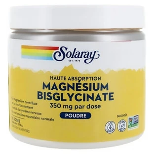 Solaray Magnésium Bisglycinate 350 g Poudre 50 Doses