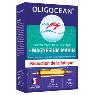 Oligocean Aqua Mag Hypertonisches Meeresplasma + Meeresmagnesium, 20 Ampullen
