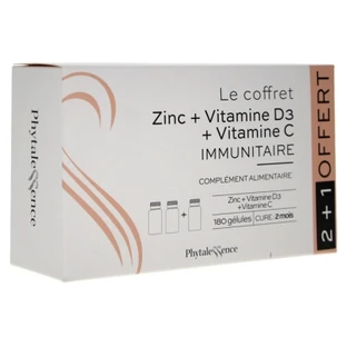 Phytalessence Set Zinc + Vitamina D3 + Vitamina C Ofertă specială