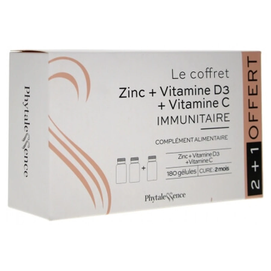 Phytalessence Set Zinc + Vitamina D3 + Vitamina C Ofertă specială