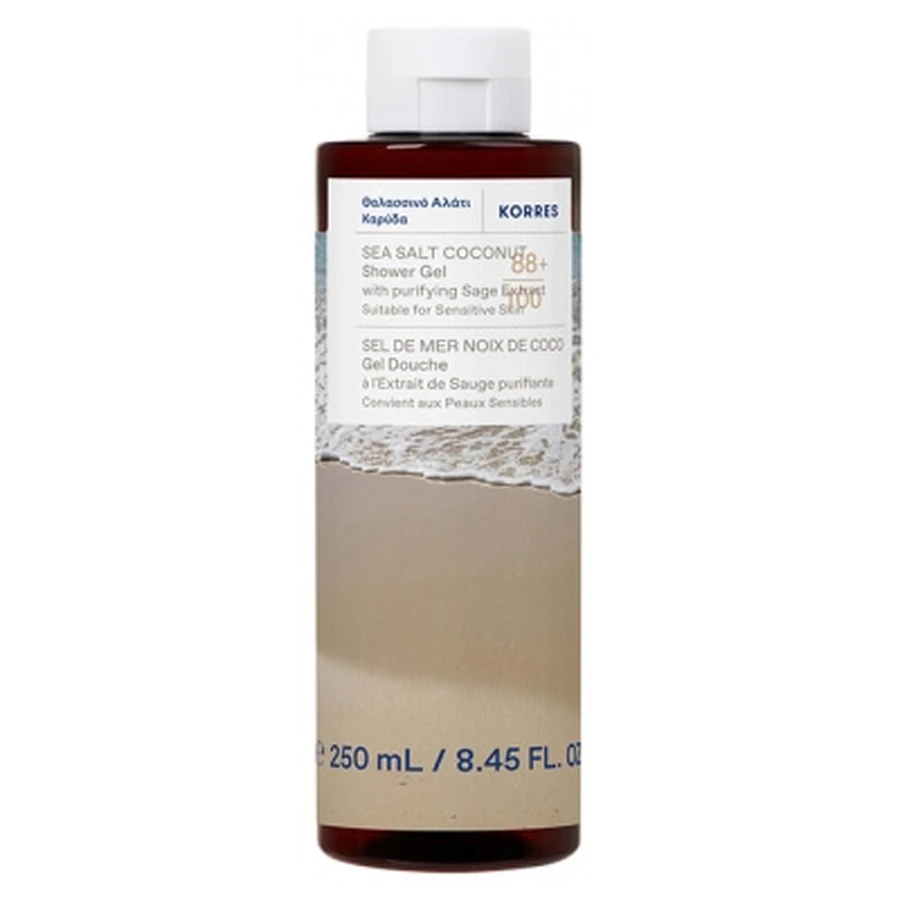 Gel de ducha de sal marina y coco de Korres, 250 ml