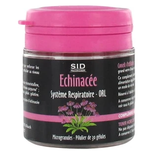 S.I.D Nutrition Sistema respiratorio - Echinacea para otorrinolaringología, 30 cápsulas