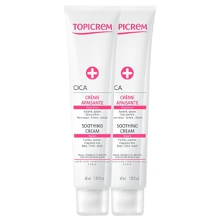 Topicrem CICA Crème Apaisante Réparatrice Lot de 2 x 40 ml