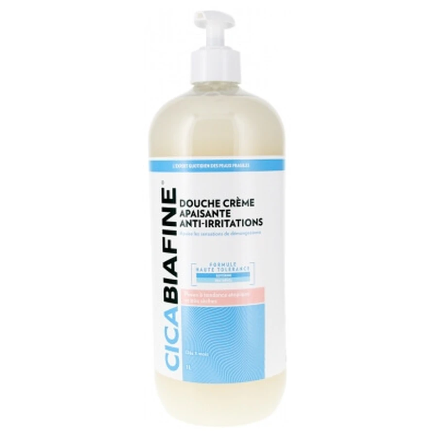 CicaBiafine Verzachtende douchecrème tegen irritatie, 1 L