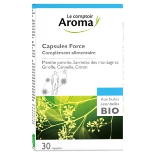Le Comptoir Aroma Force - Capsule con oli essenziali biologici, 30 capsule