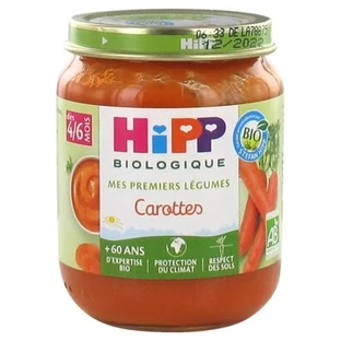 HiPP Mijn eerste groenten: Wortelen, vanaf 4–6 maanden, biologisch, 125 g