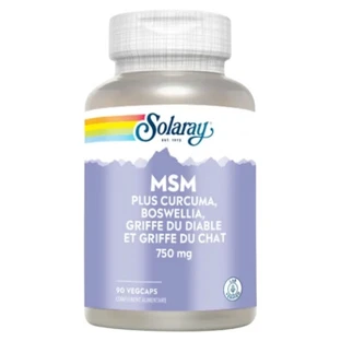 Solaray MSM 750 mg, 90 vegetarische capsules