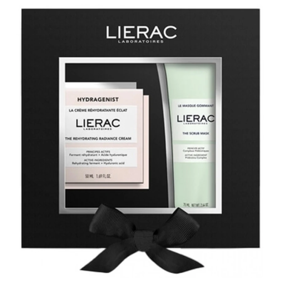 Lierac Hydragenist Radiance Hydraterende Crème 50 ml + Exfoliërend Masker 75 ml