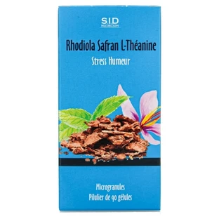 S.I.D Nutrition: Rodiola, azafrán y L-teanina: estrés y estado de ánimo, 90 cápsulas
