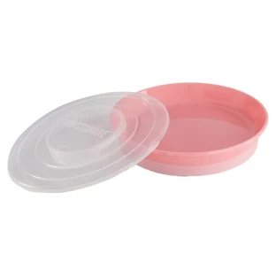 Twistshake Assiette Classique & Couvercle 6 Mois et +