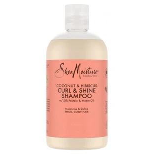 SheaMoisture Kokosnuss- und Hibiskus-Shampoo für Locken und Glanz, 384 ml