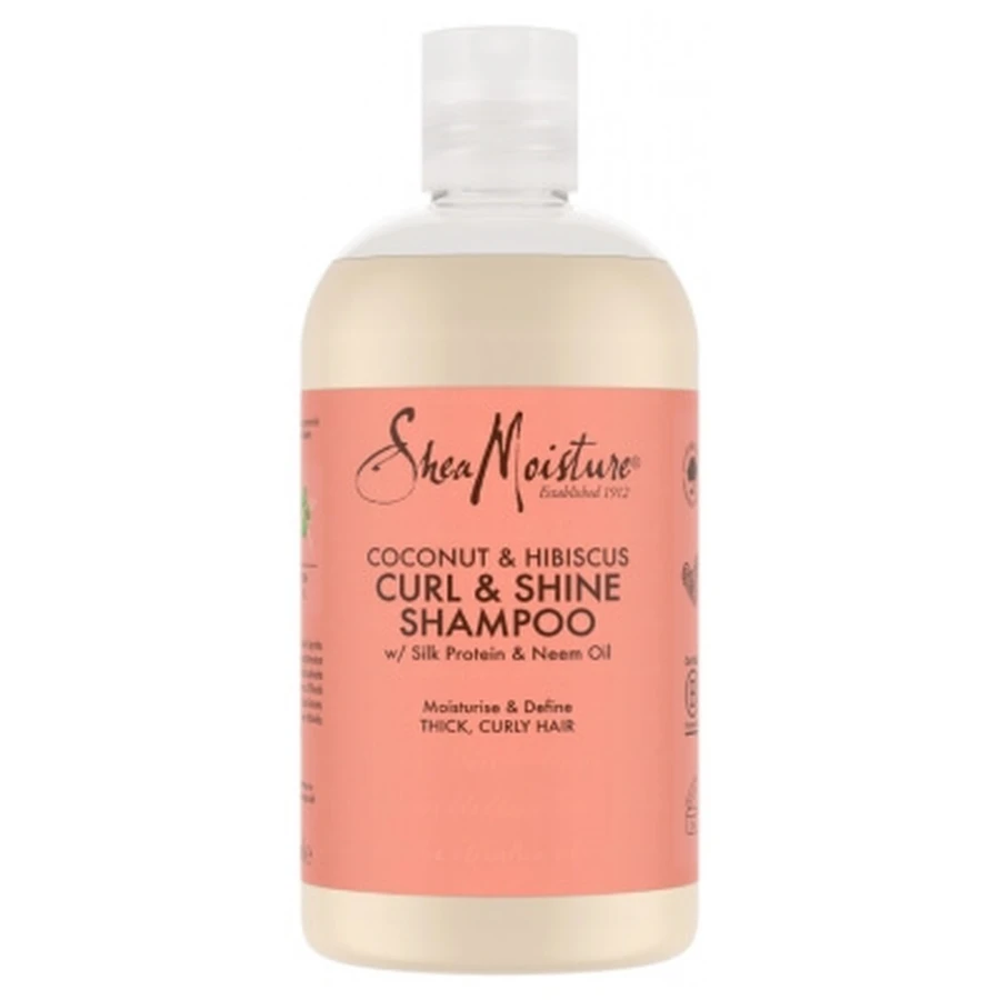 SheaMoisture Kokosnuss- und Hibiskus-Shampoo für Locken und Glanz, 384 ml