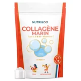 Nutri&Co Collagène Marin Type I, II et III Vitamine C Goût Neutre - 180g