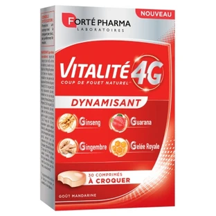 Forté Pharma Vitalité 4G Dynamisant 30 Comprimés à Croquer