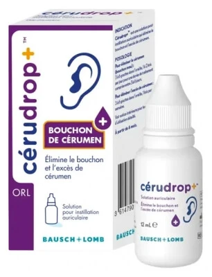 Bausch + Lomb Cérudrop Earwax Remover 12 ml