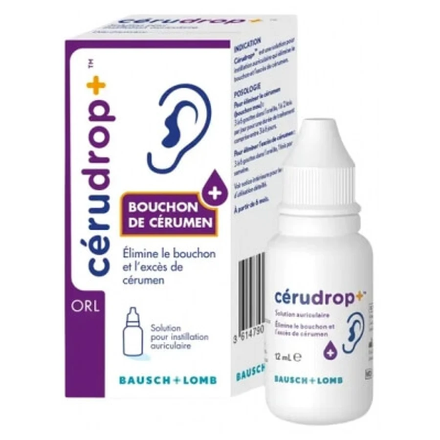 Bausch + Lomb Cérudrop Earwax Remover 12 ml