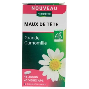Naturland - Rimedio biologico contro il mal di testa, 45 capsule vegetariane