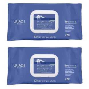 Toallitas limpiadoras Uriage Baby First, paquete de 2 x 70 toallitas