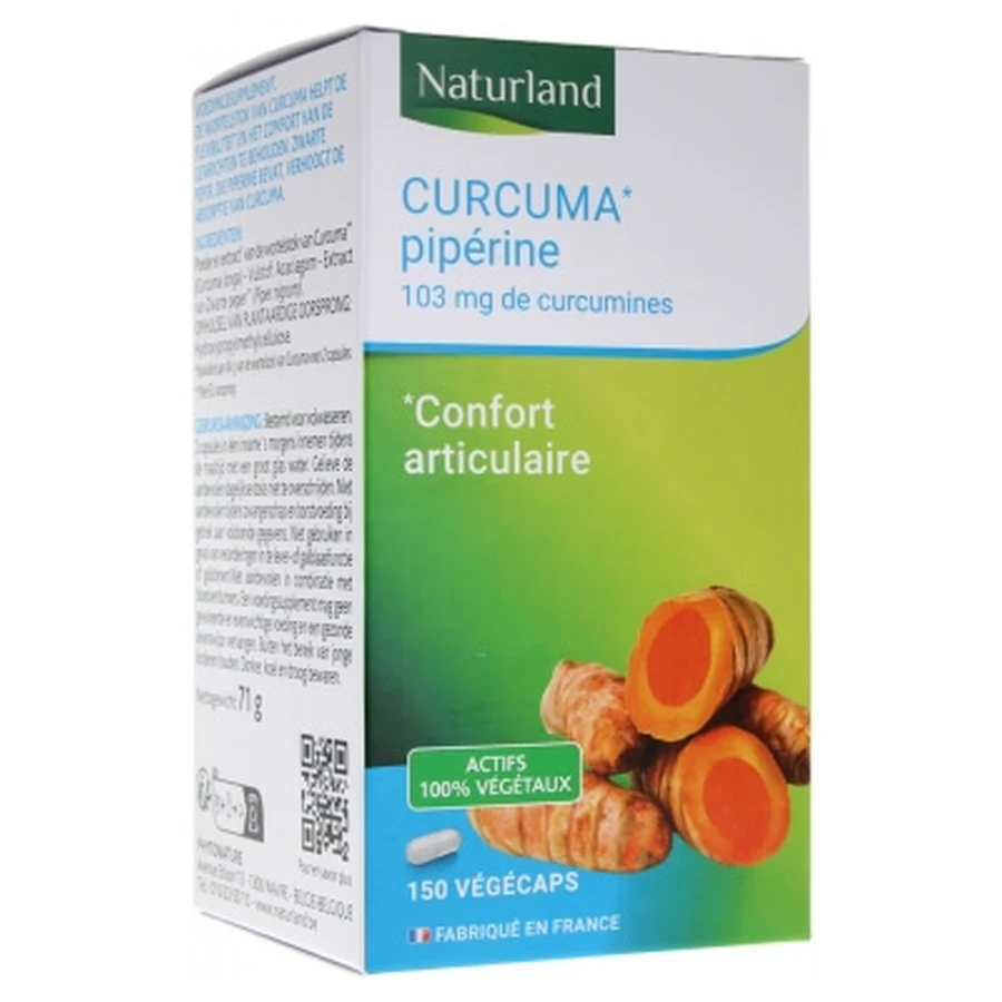Naturland Kurkuma-Piperin 150 Vegecaps