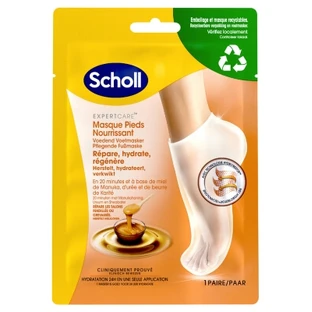 Scholl ExpertCare Voedend voetmasker met manukahoning, 1 paar