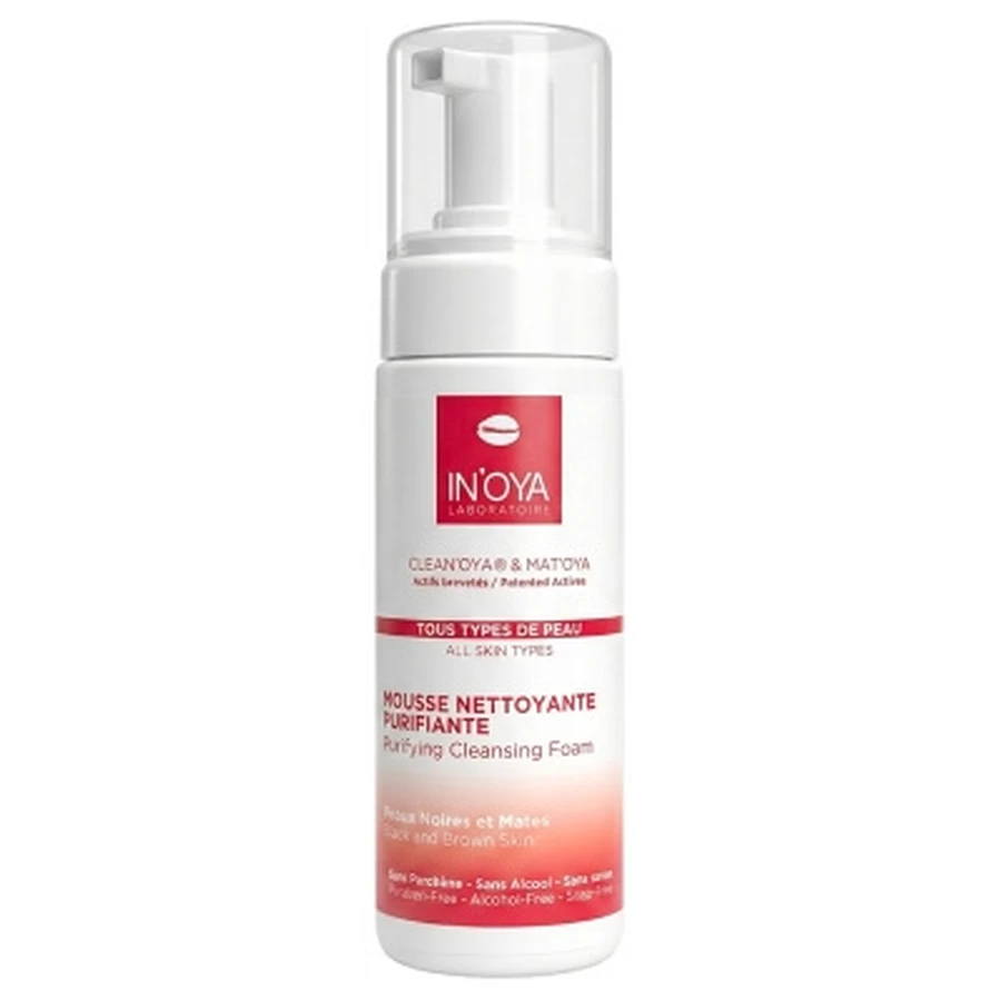 Espuma limpiadora purificante «In'Oya Clean'Oya» y «Mat'Oya» para pieles negras y oscuras, 150 ml