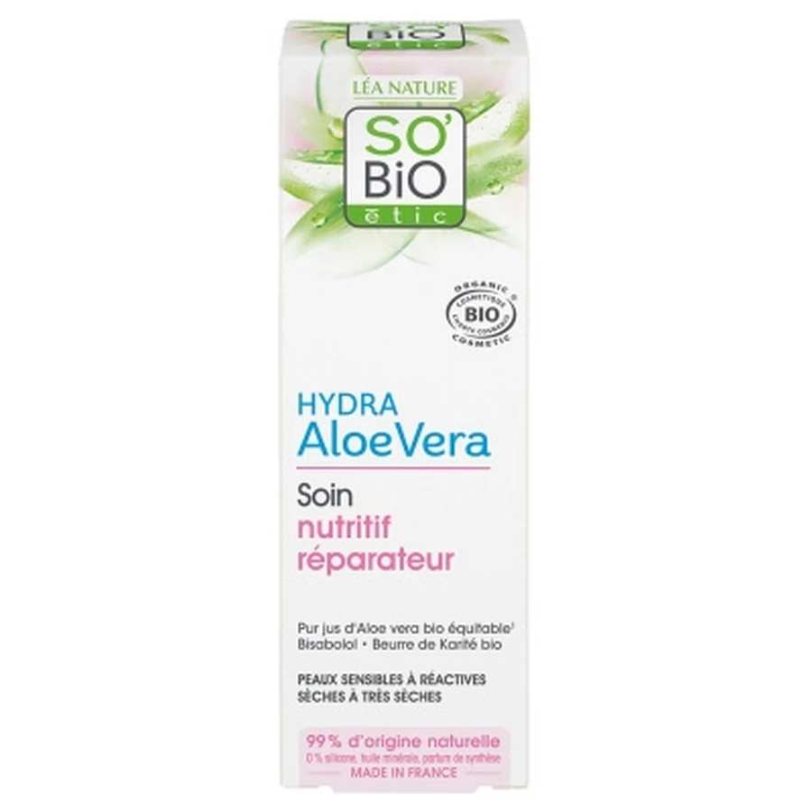 Léa Nature SO BIO étic Hydra Aloe Vera: tratamiento nutritivo y reparador ecológico, 50 ml