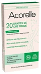 Tiras de cera fría ecológica Acorelle para piernas y cuerpo, 20 tiras