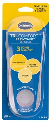 Scholl Tri-Comfort Easy-to-Fit Insoles for Women, 1 Pair