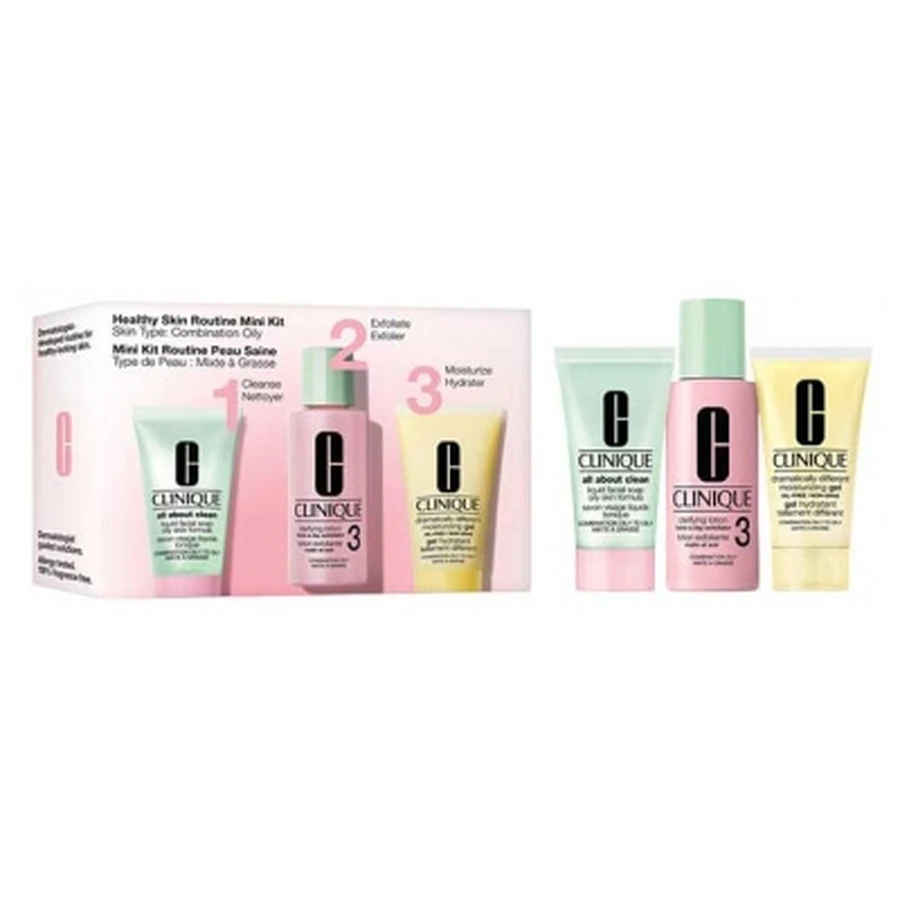 Clinique Mini-Set „Healthy Skin Routine“ für Mischhaut in Grasse