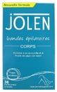 Tiras depilatorias Jolen, 36 tiras