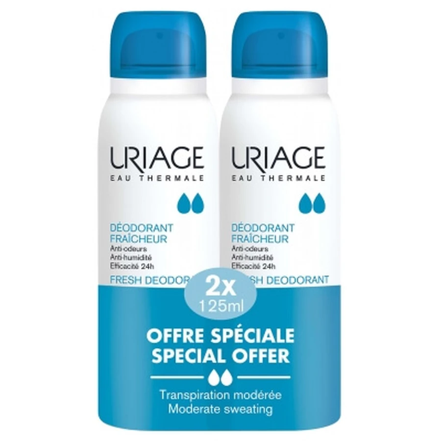 Uriage Fresh Deodorant, 2-Pack (125 ml each)