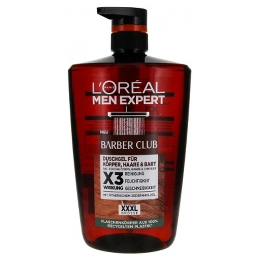 L'Oréal Paris Men Expert Barber Club Gel Douche Corps Cheveux et Barbe 1 L