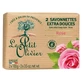 Le Petit Olivier Extra Gentle Rosen-Seifenstücke, 2 x 100 g