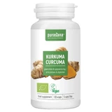 Cúrcuma ecológica de Purasana, 120 cápsulas
