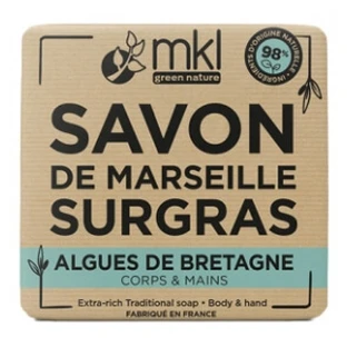 MKL Green Nature Extra-Moisturizing Marseille Soap with Seaweed from Brittany, 100 g