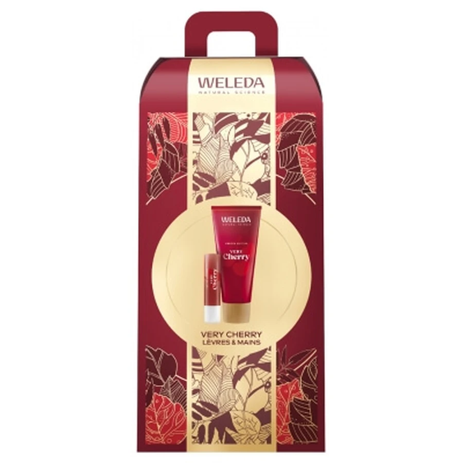 Crema de manos «Very Cherry» de Weleda, 50 ml + bálsamo labial, 4,8 g
