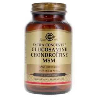 Solgar Extra Concentrated Glucosamine, Chondroitin, and MSM, 60 Tablets