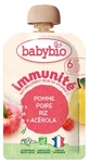 Babybio Immunité Pomme Poire Riz Acérola 6 Mois et + Bio 100 g