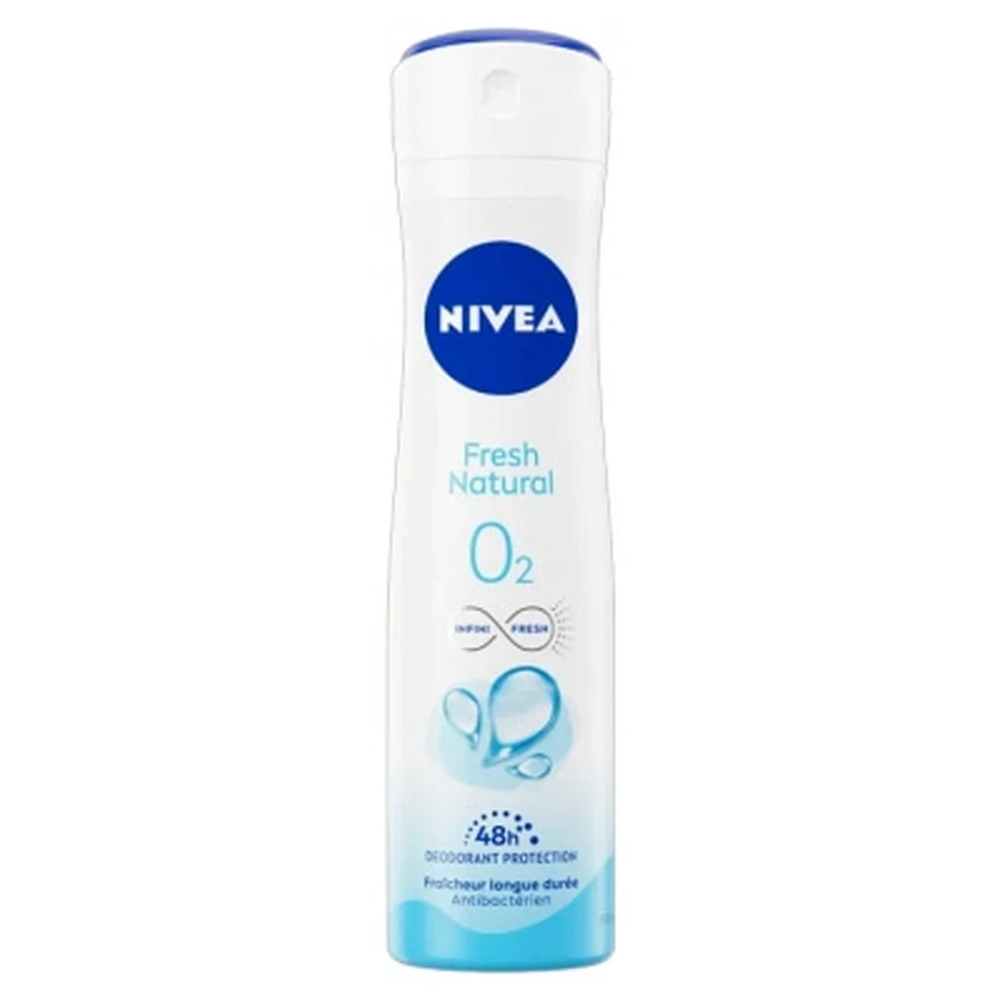 Desodorante en spray Nivea Fresh Natural O2 con protección de 48 horas, 150 ml