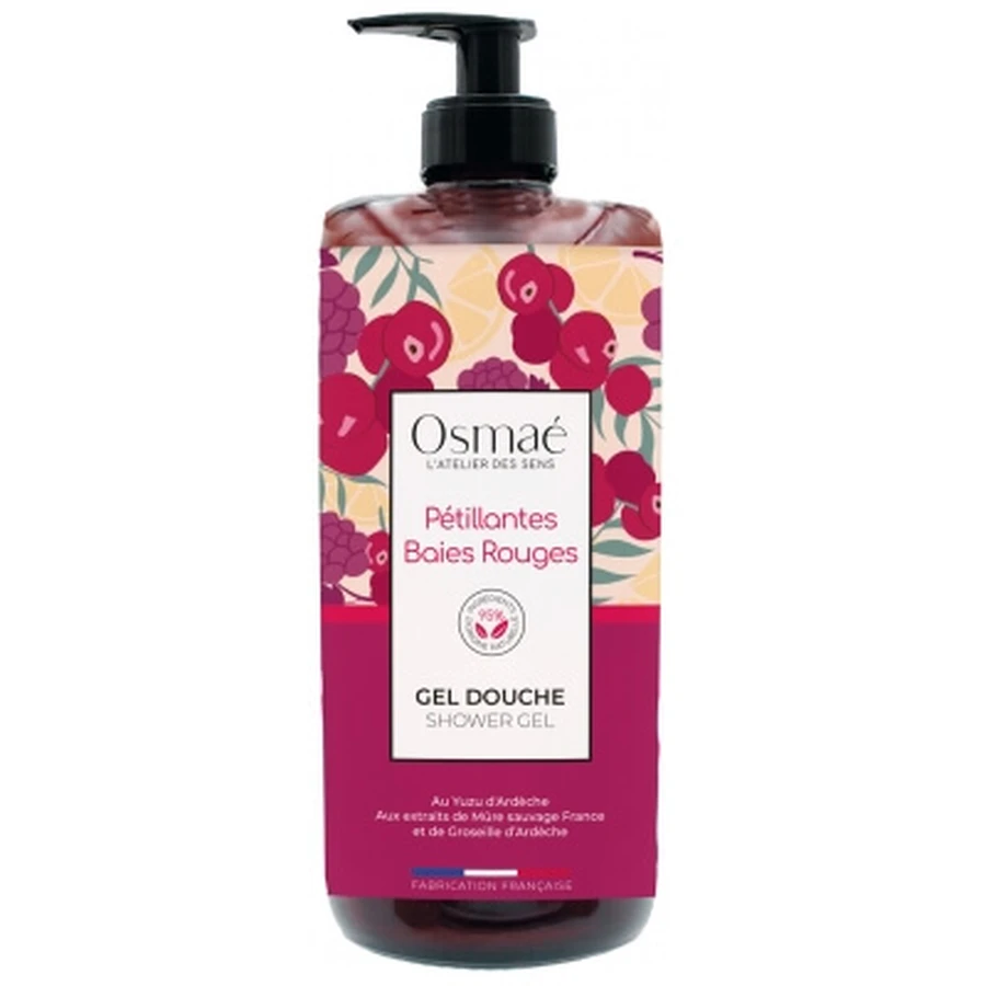Osmaé Red Berry Sparkling Shower Gel, 1 L