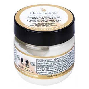 Rodolphe & Co. Emulsión-crema de peinado ecológica de fijación ligera, 100 ml
