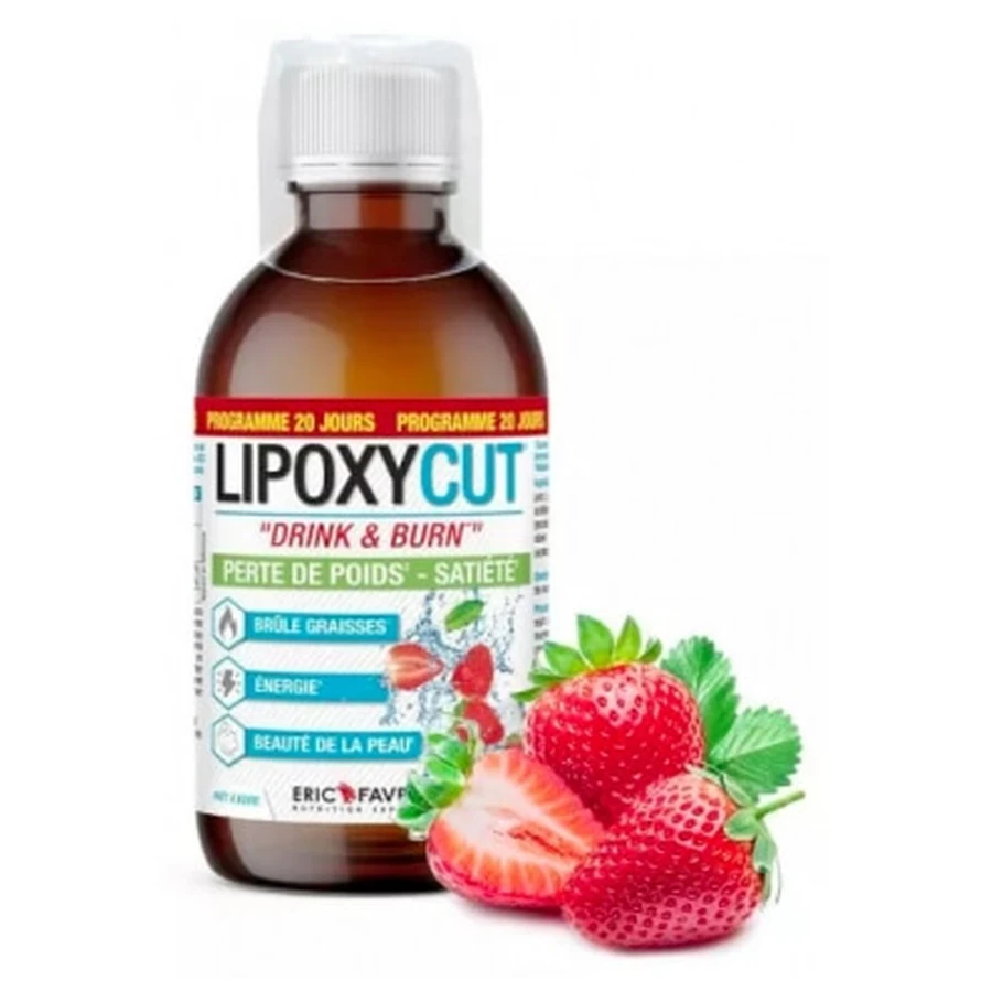 Eric Favre Lipoxycut Weight Loss & Appetite Suppressant, Strawberry, 500 ml