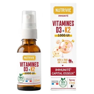 Nutrivie Vitamin D3 + K2 Spray, 15 ml