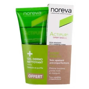 Noreva Actipur Expert Sensi[+] Beruhigende Anti-Unreinheiten-Pflege 30 ml + kostenloses Dermo-Reinigungsgel 100 ml