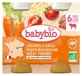 Babybio Groenten & Pasta met bolognesesaus van rundvlees van boerderijvee, vanaf 6 maanden, 2 biologische potjes, elk 200 g