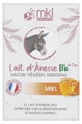 MKL Green Nature Organic Donkey Milk from the Gers, Super-Moisturizing Plant-Based Soap with Honey, 100 g
