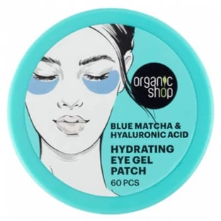Organic Shop Matcha- und Hyaluronsäure-Feuchtigkeits-Augenpads, 60 Stück