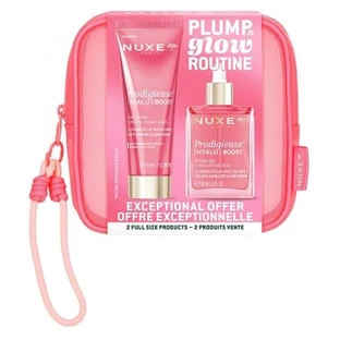 Nuxe Prodigieuse Hyalu Boost: stralingsversterkende, volumegevende crème 50 ml + stralingsversterkend serum tegen donkere vlekken 30 ml